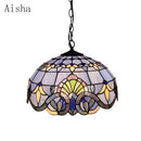 Handmade glass pendant light nordic style peacock home decor