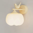 Modern PE wall light with LED bird-shaped shade