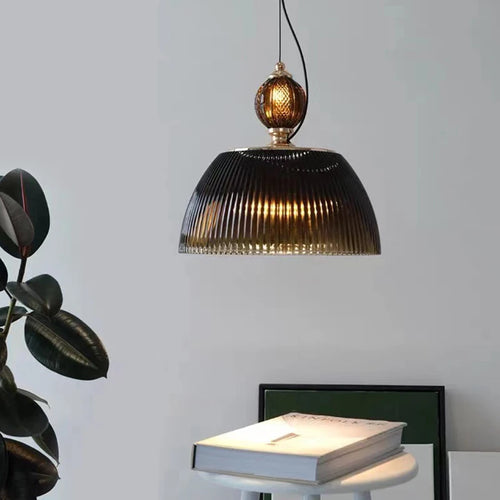 Retro glass pendant light for modern and cosy lighting - vue 5 sur 8