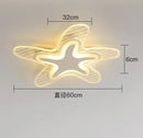LED star ceiling light for decoration and interior lighting