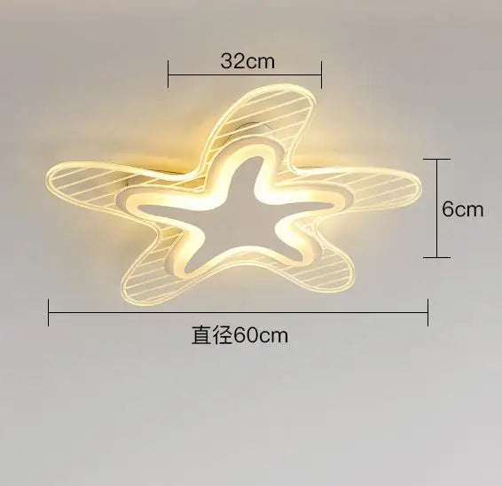 LED star ceiling light for decoration and interior lighting - vue 7 sur 12