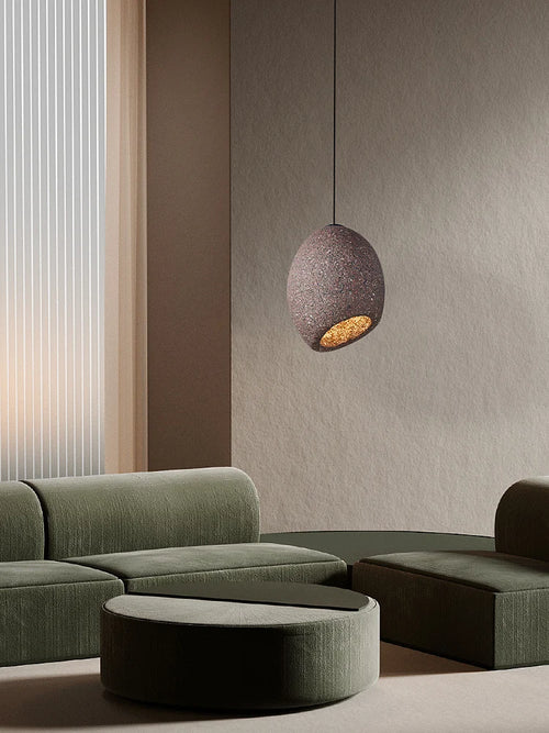 Wabi Sabi Nordic style LED chandelier for cafés and restaurants - vue 4 sur 10