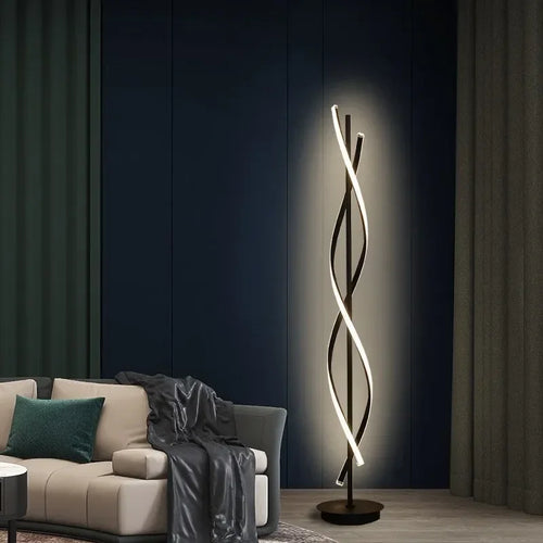 Vertical LED floor lamp desk light foom decor bedroom - vue 3 sur 10