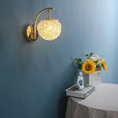 Nordic designer decorative crystal ball wall light