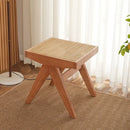 solid rattan bench for versatile and modern use