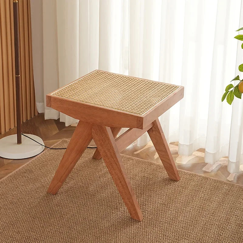 solid rattan bench for versatile and modern use - vue 14 sur 17