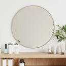 round wall mirror for interior decoration with decorative sticker