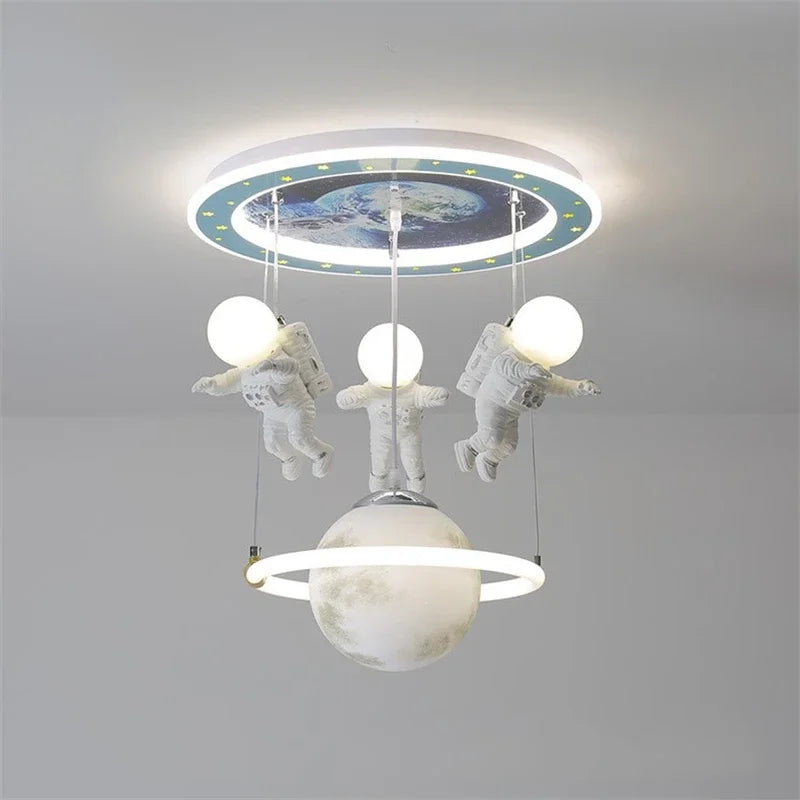 Nordic LED astronaut ceiling light ideal for interior decoration