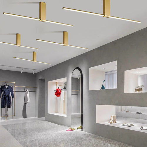 Long minimalist ceiling lamps for various spaces - vue 4 sur 12