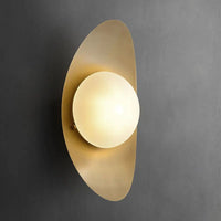 Minimalist crescent moon LED wall light