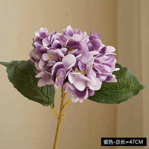 Realistic artificial hydrangea flower for decoration and bouquet - vue 9 sur 15