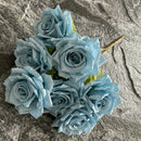 Artificial silk rose for decoration and wedding photography