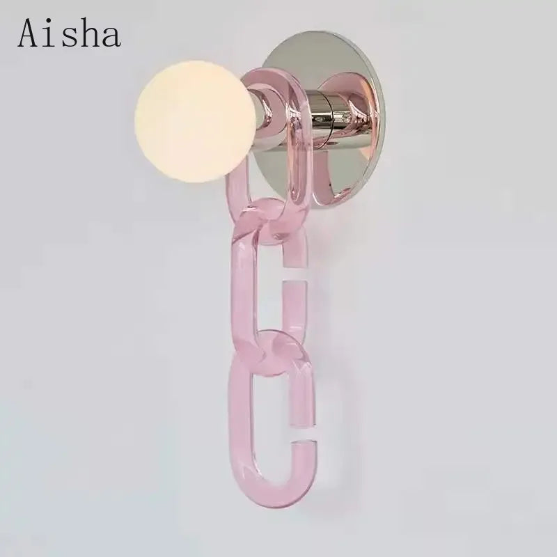 Nordic glass wall light for interior decoration