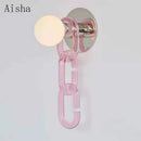 Glass globe wall light for elegant interior decoration