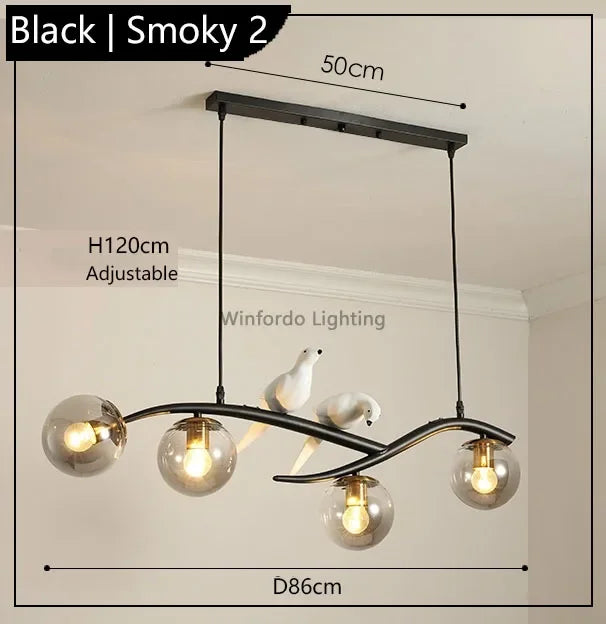 Modern Scandinavian bird pendant light decorative winfordo