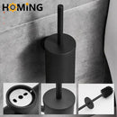 Toilet brush with holder for bathroom