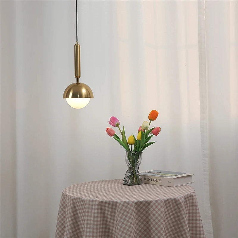 Modern iron art pendant light with LED lighting - vue 4 sur 8