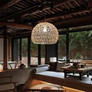 Handwoven rattan chandelier modern Chinese style