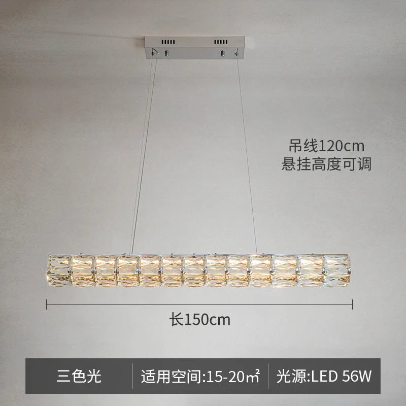 Modern crystal pendant light for elegant lighting