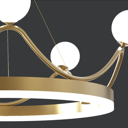 Modern LED designer chandelier for an elegant interior - vue 7 sur 8