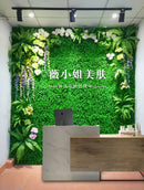 Artificial grass wall decoration for events and parties
