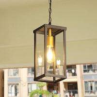 Waterproof retro pendant light for decorative outdoor lighting