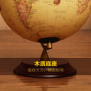 rotating globe desk lamp and map