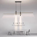 Modern LED chandelier for kitchen island and living room