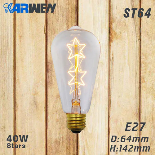 Vintage edison filament bulb set of six