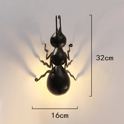 Creative insect wall light for interior decoration - vue 9 sur 11