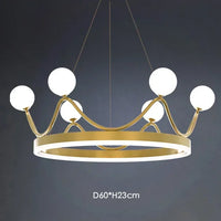 Modern LED designer chandelier for an elegant interior