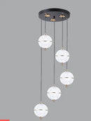 Modern acrylic ball pendant light for restaurant and bar