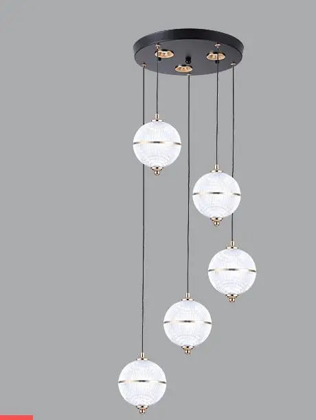 Modern acrylic ball pendant light for restaurant and bar - vue 16 sur 16