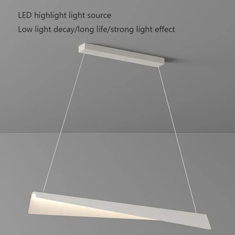 Modern LED pendant light for stylish indoor decoration and elegant lighting - vue 5 sur 8