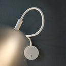 Flexible reading wall light with switch