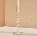 Clear glass candleholder modern nordic home decor
