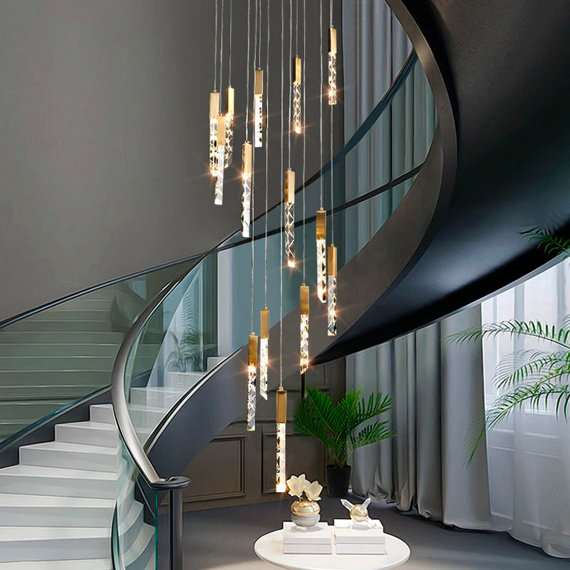 Modern crystal chandelier for elegant indoor lighting