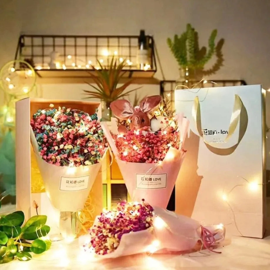 LED copper wire string lights for parties and decorations - vue 3 sur 15