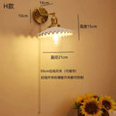Antique LED wall light with pull switch
