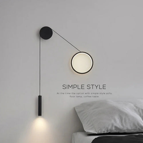 Modern and simple indoor LED wall light - vue 2 sur 8