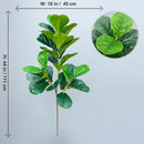 Artificial ficus branches with large banyan leaves for garden decoration