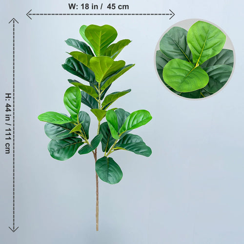 Artificial ficus branches with large banyan leaves for garden decoration - vue 13 sur 36