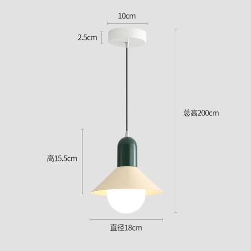 Minimalist LED pendant light for modern interior decor - vue 10 sur 9