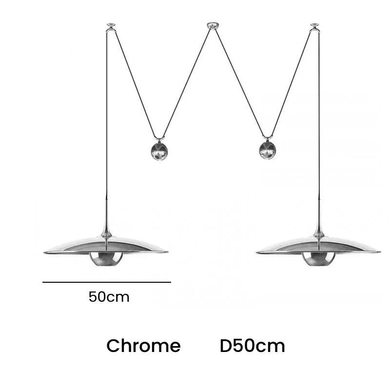 Postmodern adjustable LED pendant light - vue 13 sur 14