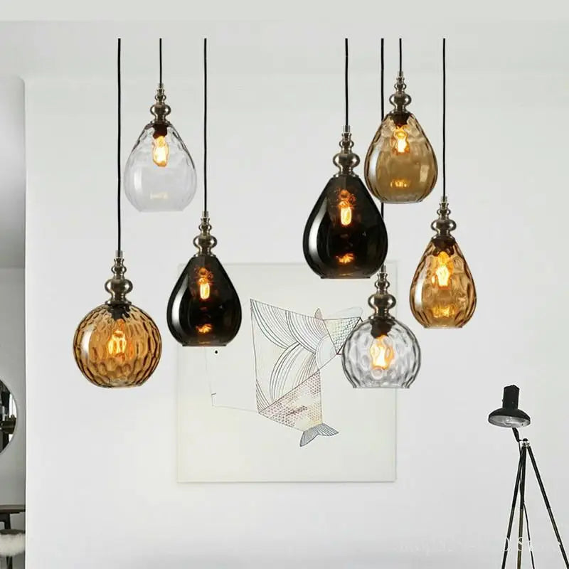 Modern glass pendant lamp for elegant interior decor
