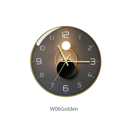 modern geometric design glass wall clock creative decorative - vue 17 sur 18