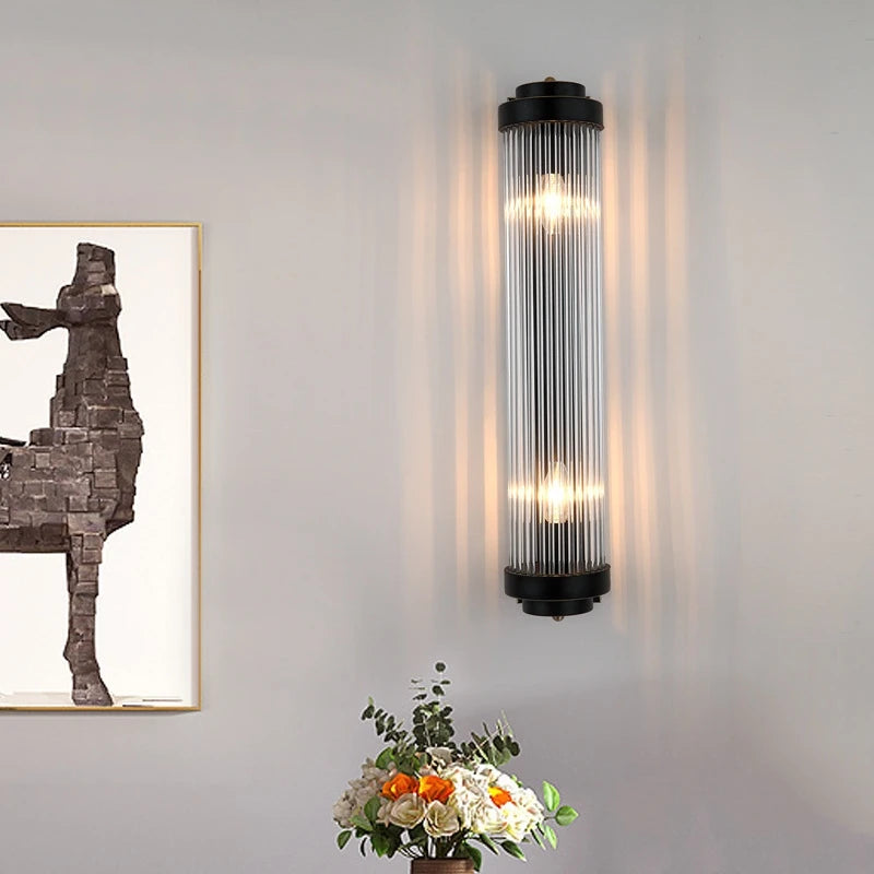 Postmodern crystal wall light with LED - vue 5 sur 9