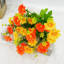 Set of uv-resistant artificial flowers for outdoor decoration