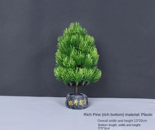 Artificial bonsai plant in plastic for interior decoration - vue 27 sur 41