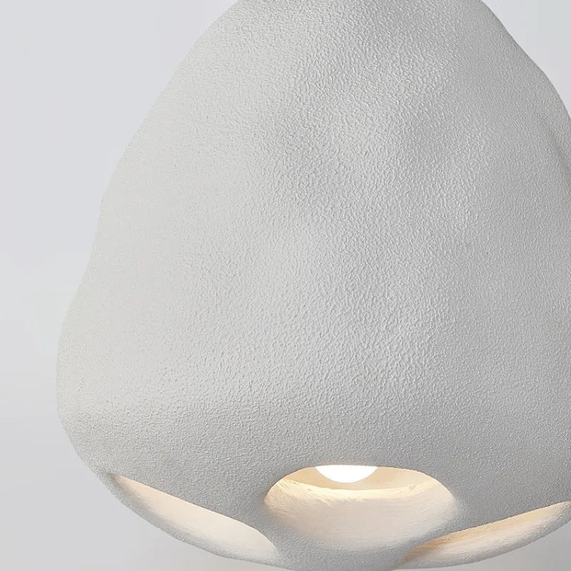 Nordic wabi sabi style creative personalised LED chandelier - vue 5 sur 9